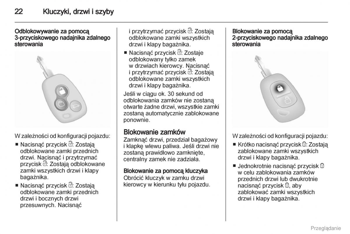 Opel Vivaro I 1 instrukcja obslugi / page 23