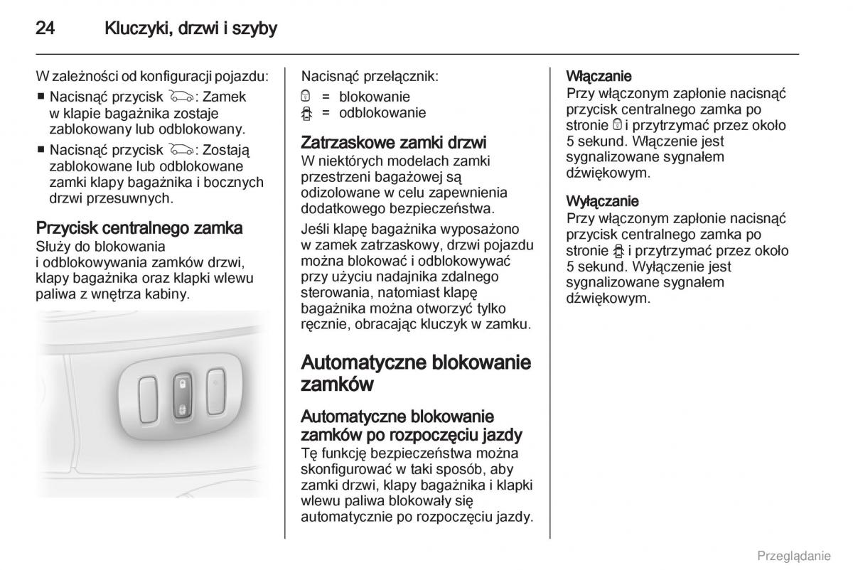 Opel Vivaro I 1 instrukcja obslugi / page 25