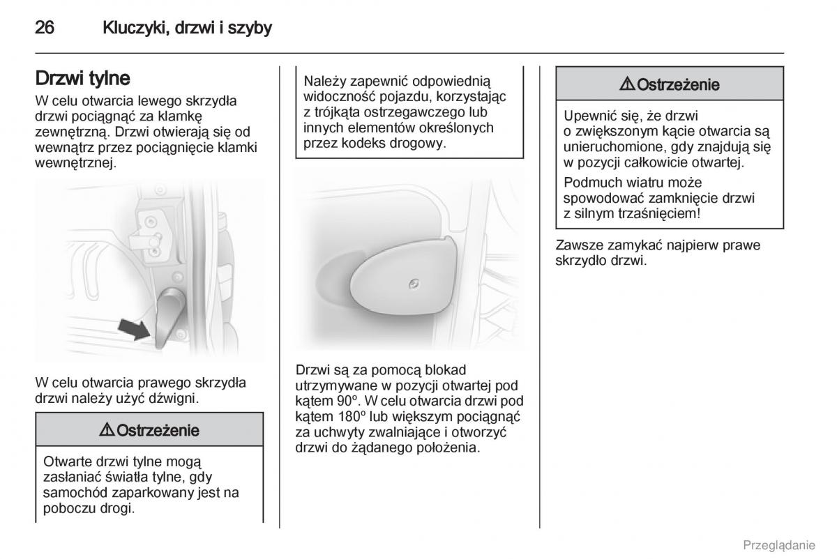 Opel Vivaro I 1 instrukcja obslugi / page 27