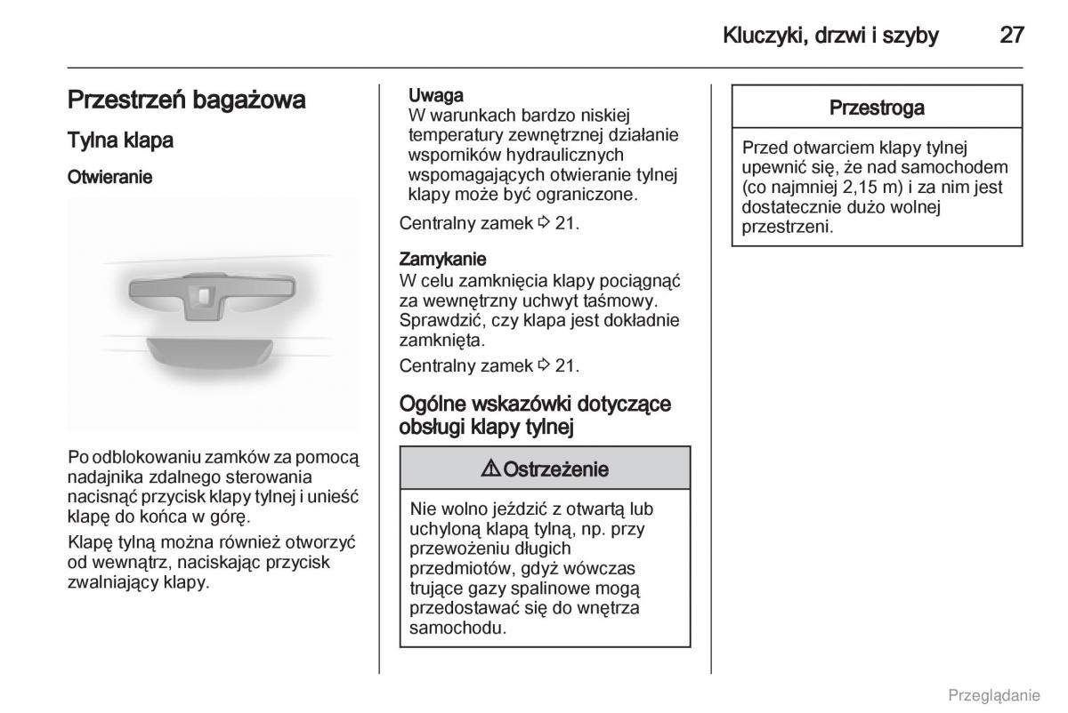 Opel Vivaro I 1 instrukcja obslugi / page 28