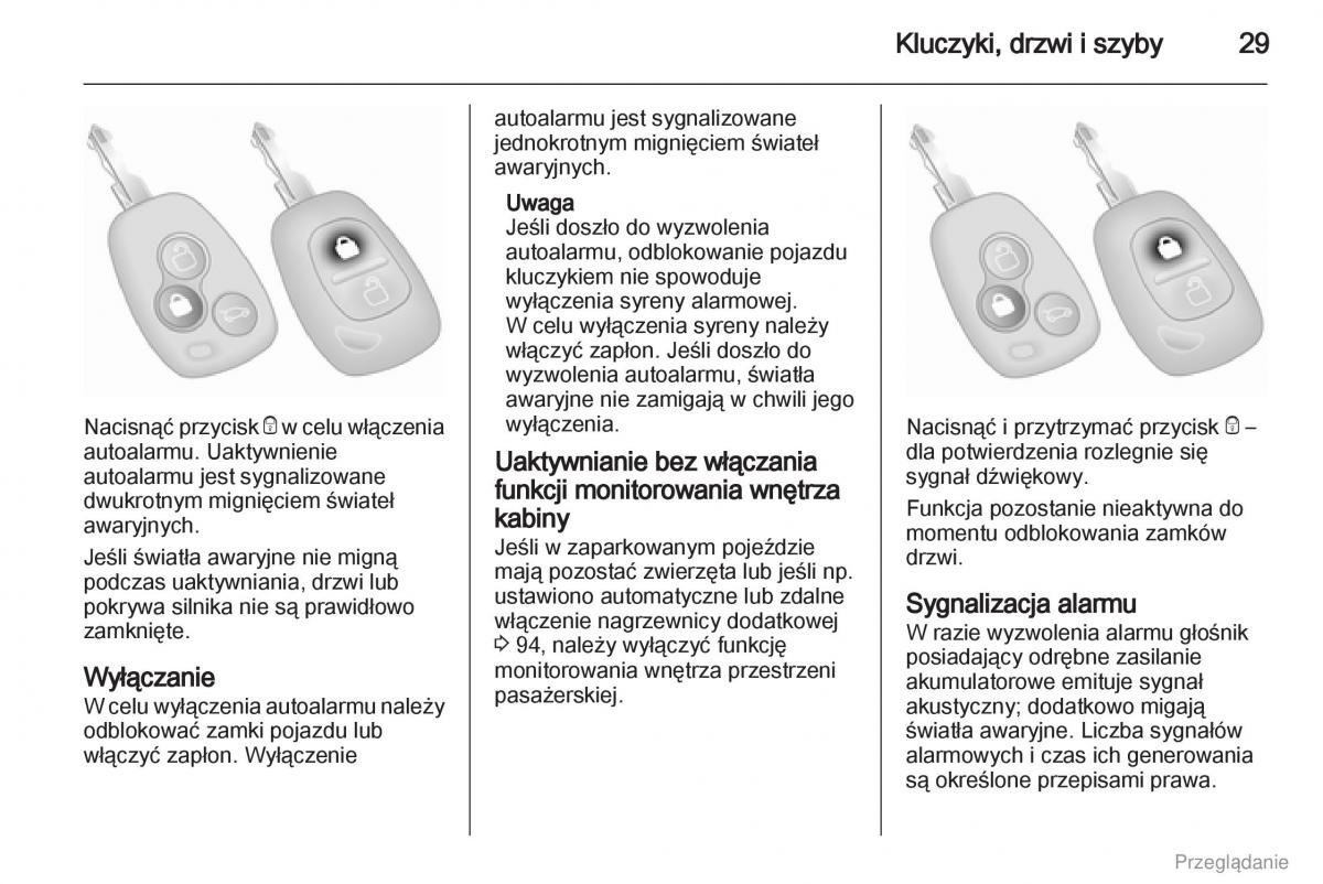 Opel Vivaro I 1 instrukcja obslugi / page 30