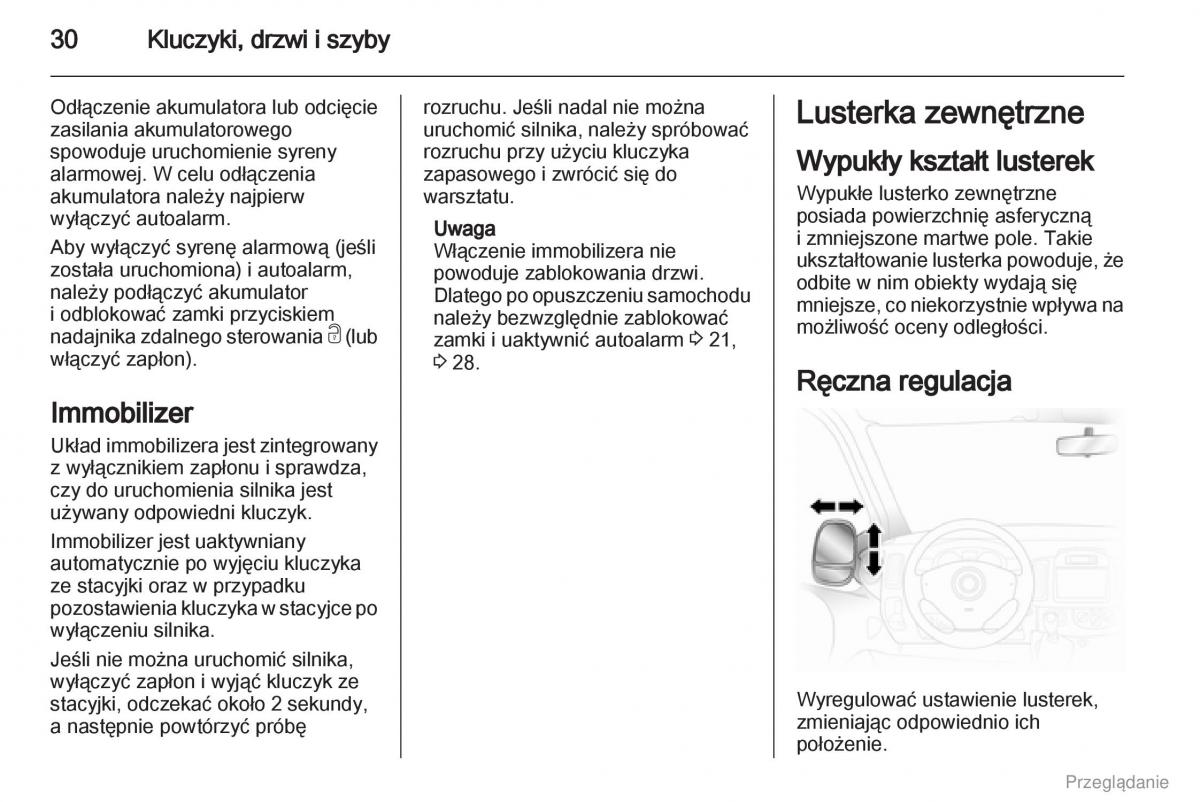 Opel Vivaro I 1 instrukcja obslugi / page 31