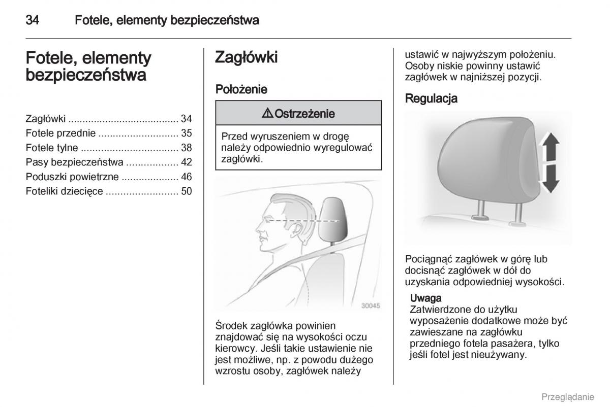 Opel Vivaro I 1 instrukcja obslugi / page 35