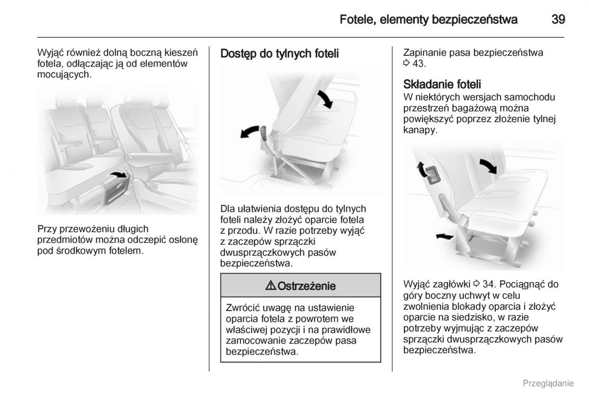 Opel Vivaro I 1 instrukcja obslugi / page 40