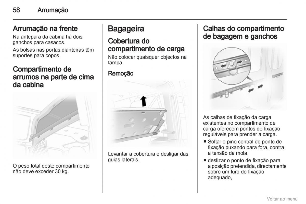 Opel Vivaro I 1 manual del propietario / page 59