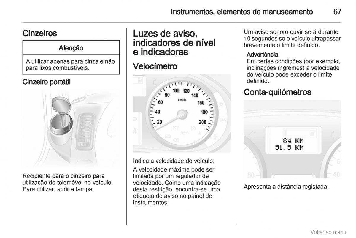 Opel Vivaro I 1 manual del propietario / page 68