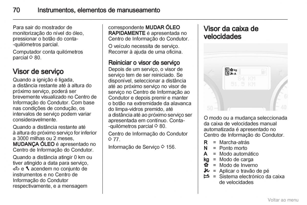 Opel Vivaro I 1 manual del propietario / page 71