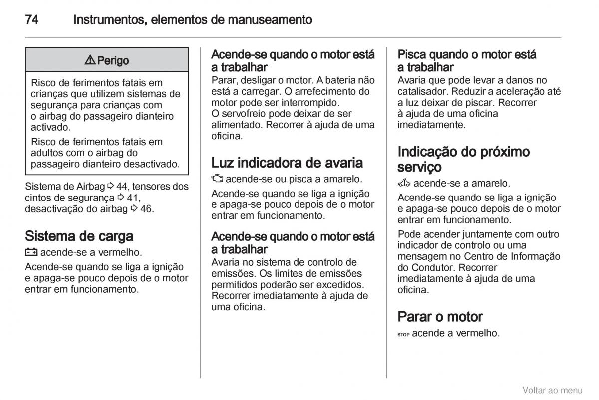 Opel Vivaro I 1 manual del propietario / page 75