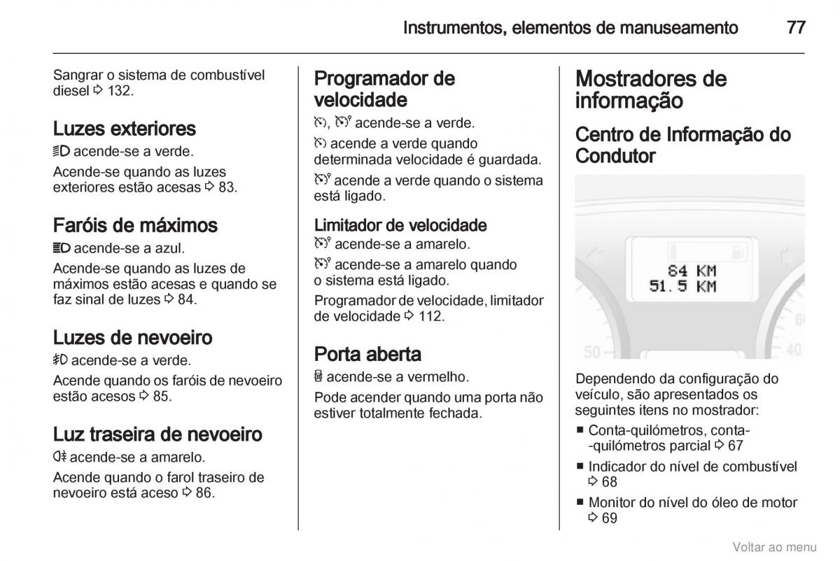 Opel Vivaro I 1 manual del propietario / page 78