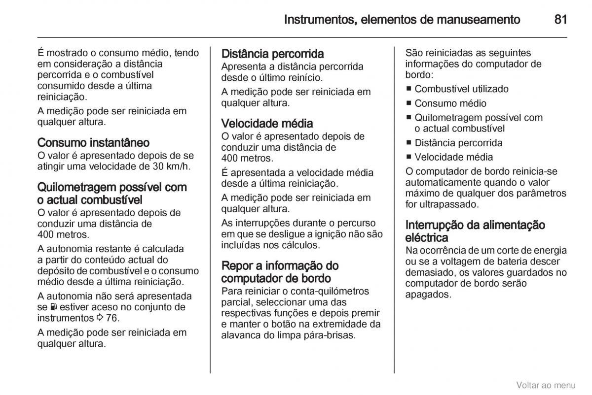 Opel Vivaro I 1 manual del propietario / page 82