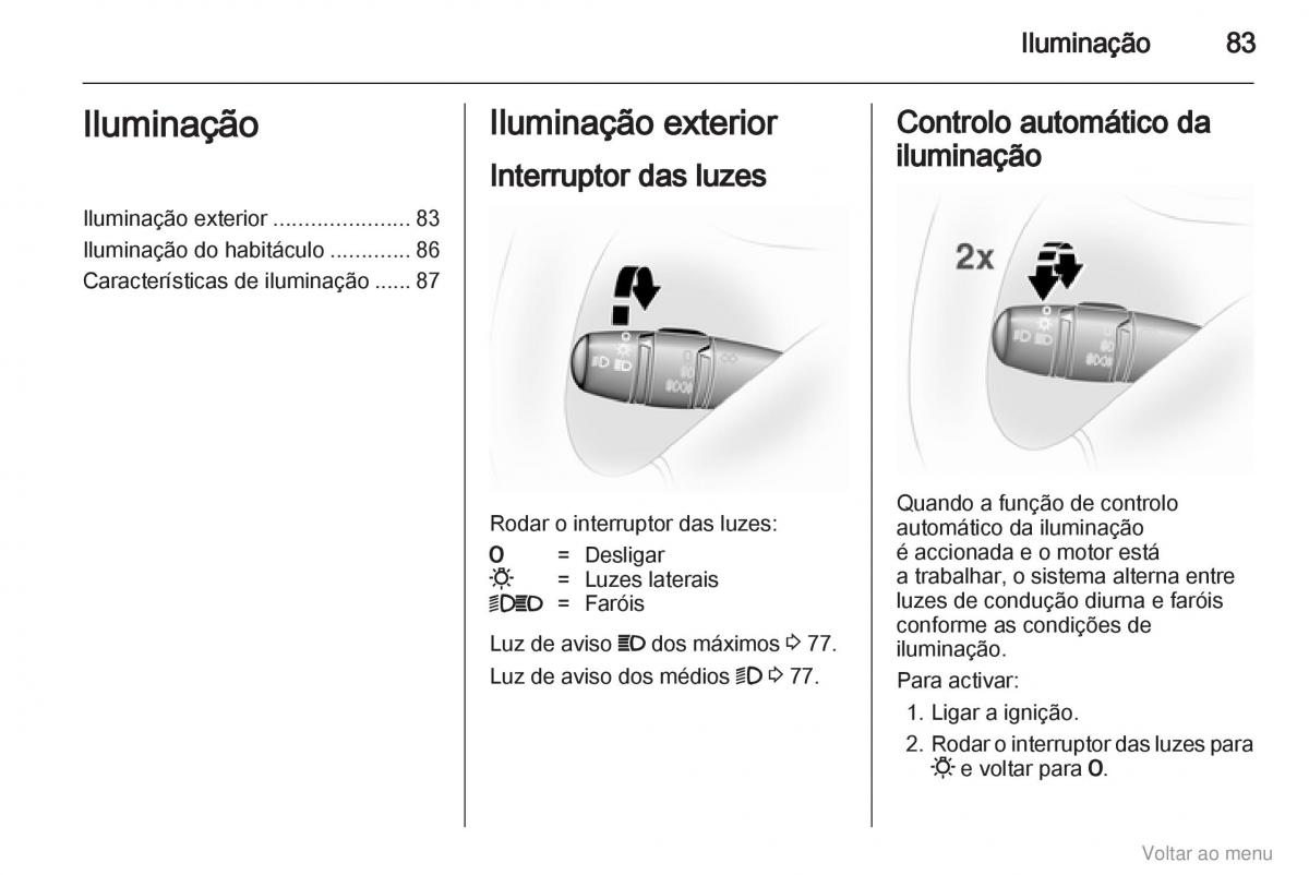 Opel Vivaro I 1 manual del propietario / page 84