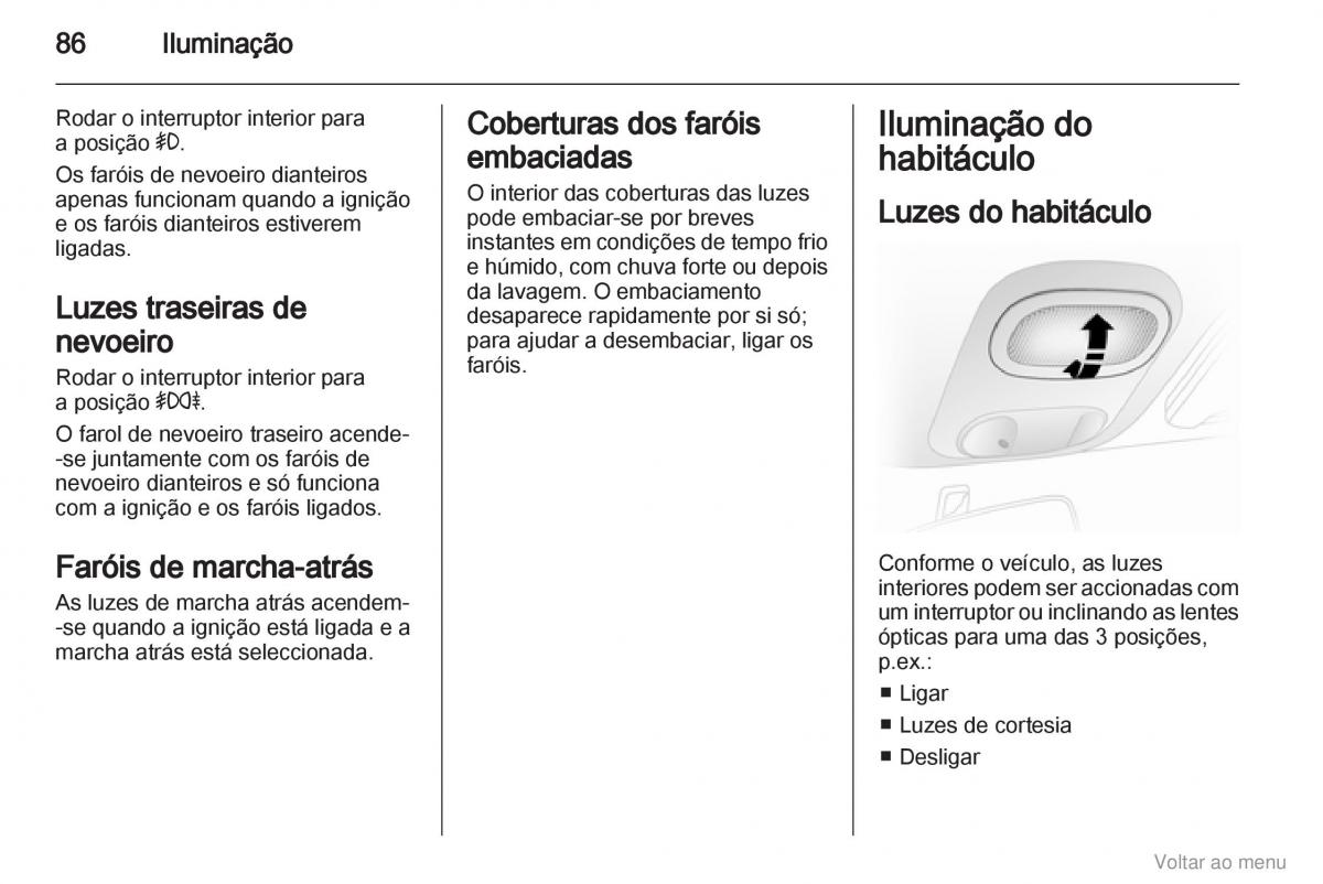 Opel Vivaro I 1 manual del propietario / page 87