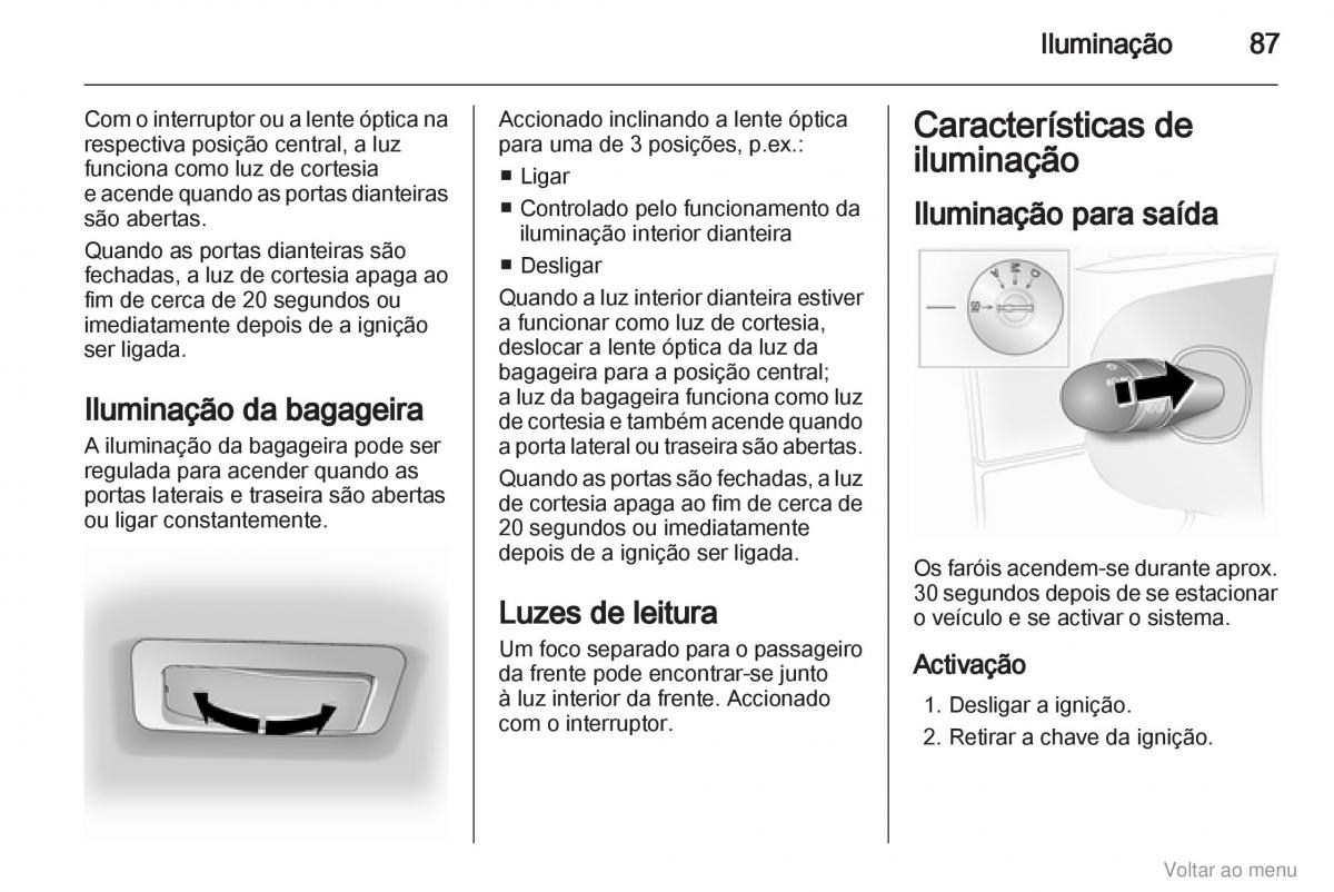 Opel Vivaro I 1 manual del propietario / page 88