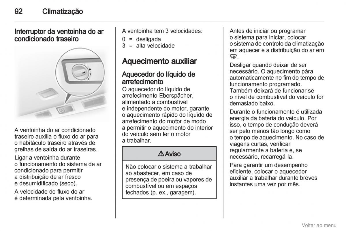 Opel Vivaro I 1 manual del propietario / page 93