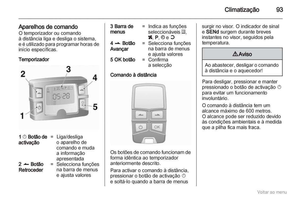 Opel Vivaro I 1 manual del propietario / page 94