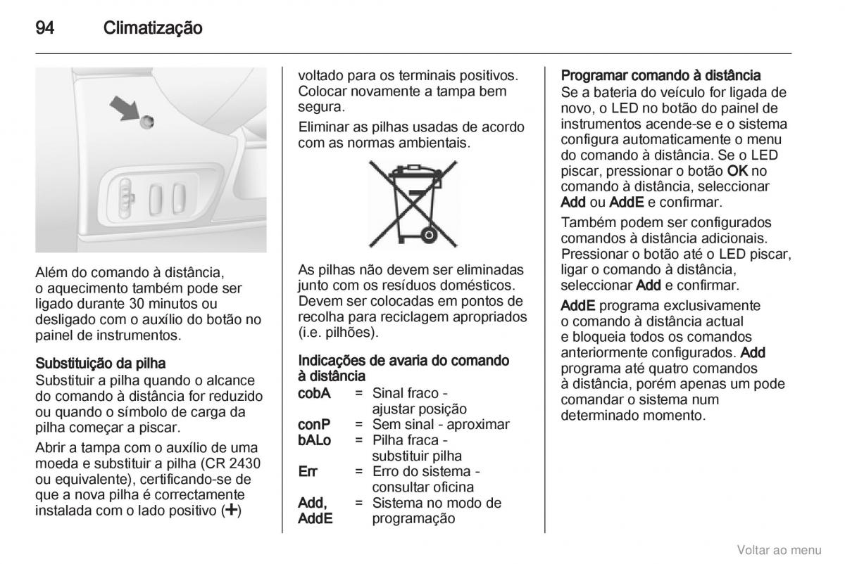 Opel Vivaro I 1 manual del propietario / page 95