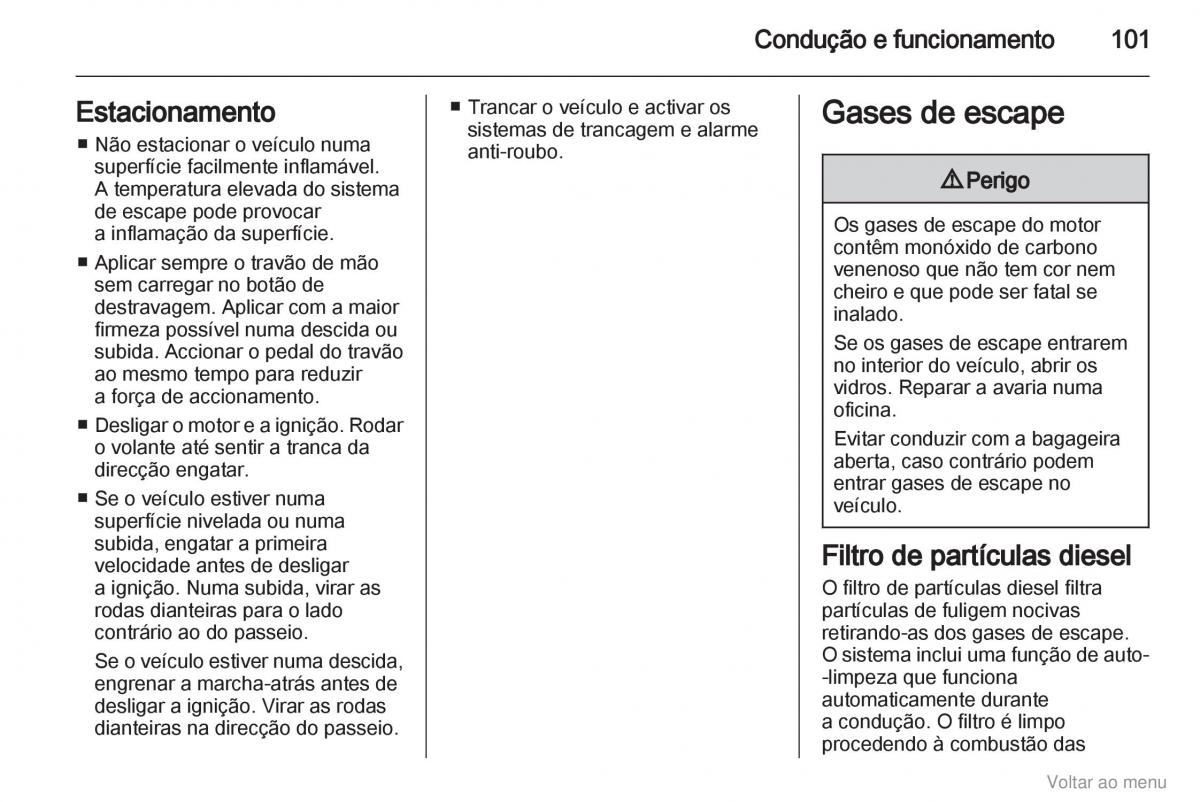 Opel Vivaro I 1 manual del propietario / page 102