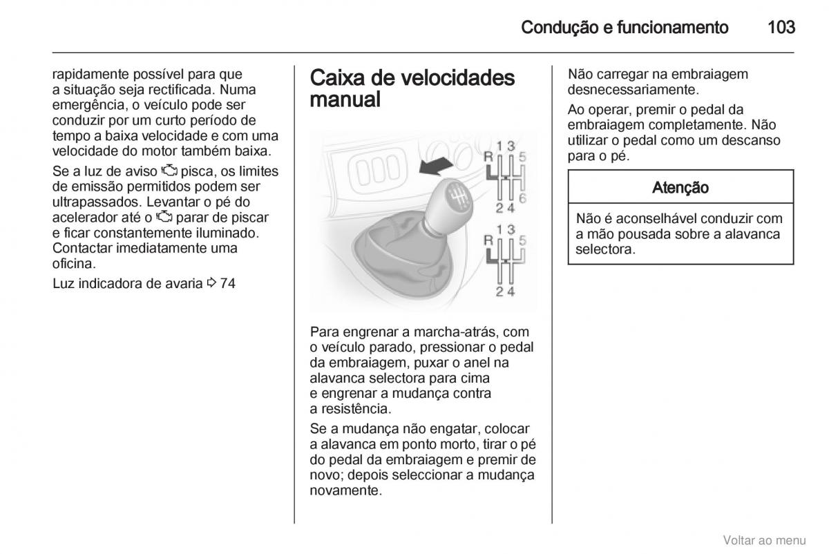 Opel Vivaro I 1 manual del propietario / page 104