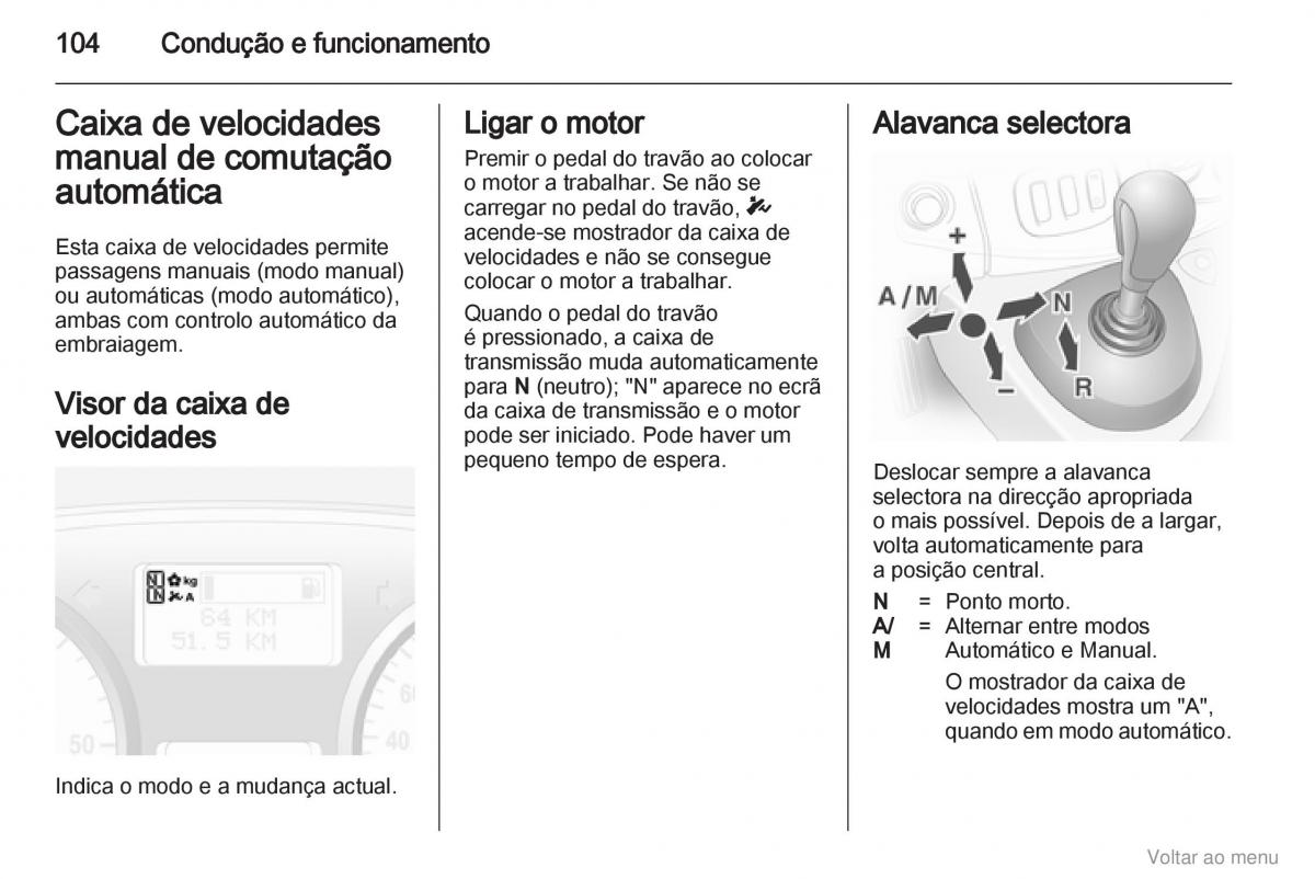 Opel Vivaro I 1 manual del propietario / page 105