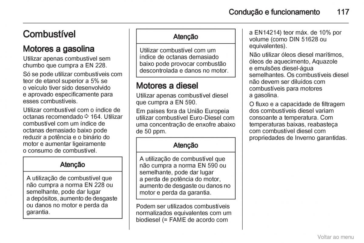 Opel Vivaro I 1 manual del propietario / page 118