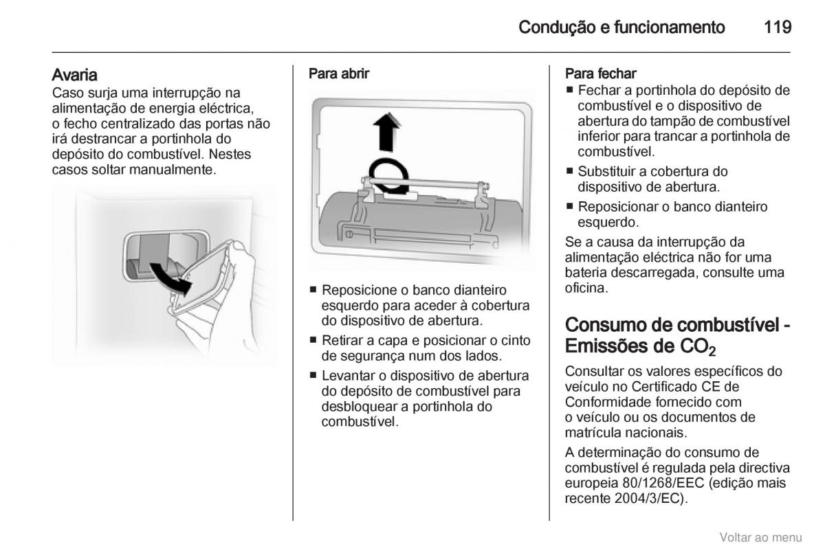 Opel Vivaro I 1 manual del propietario / page 120