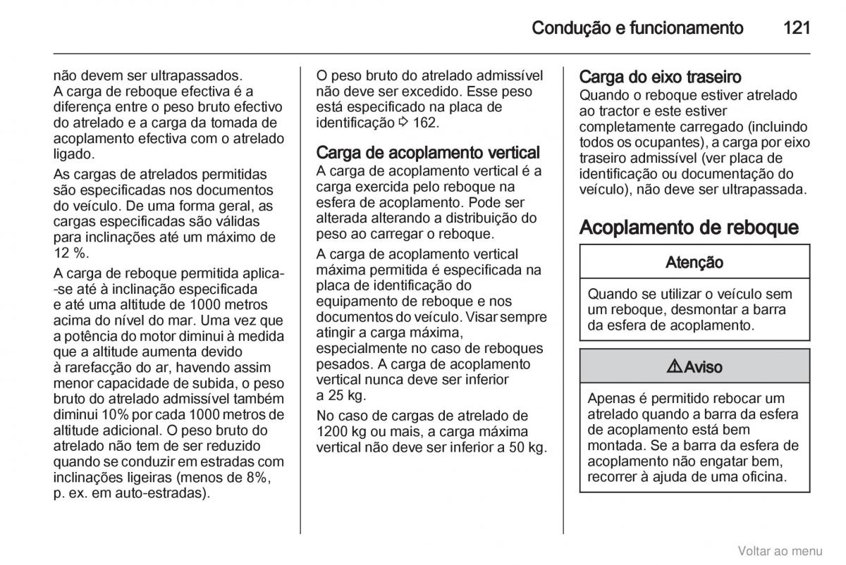 Opel Vivaro I 1 manual del propietario / page 122