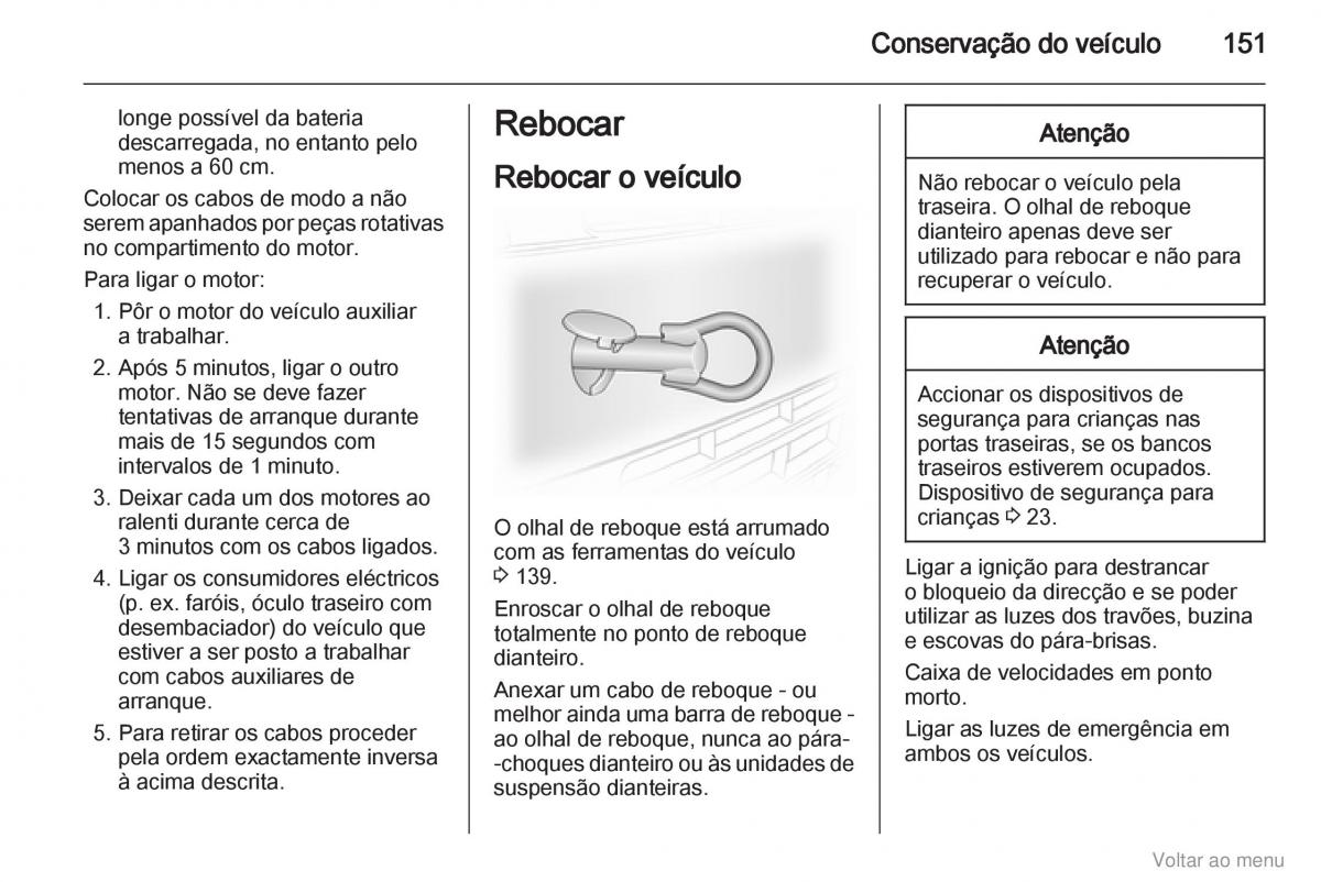 Opel Vivaro I 1 manual del propietario / page 152