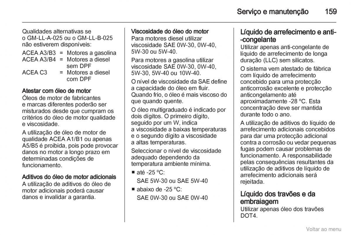 Opel Vivaro I 1 manual del propietario / page 160