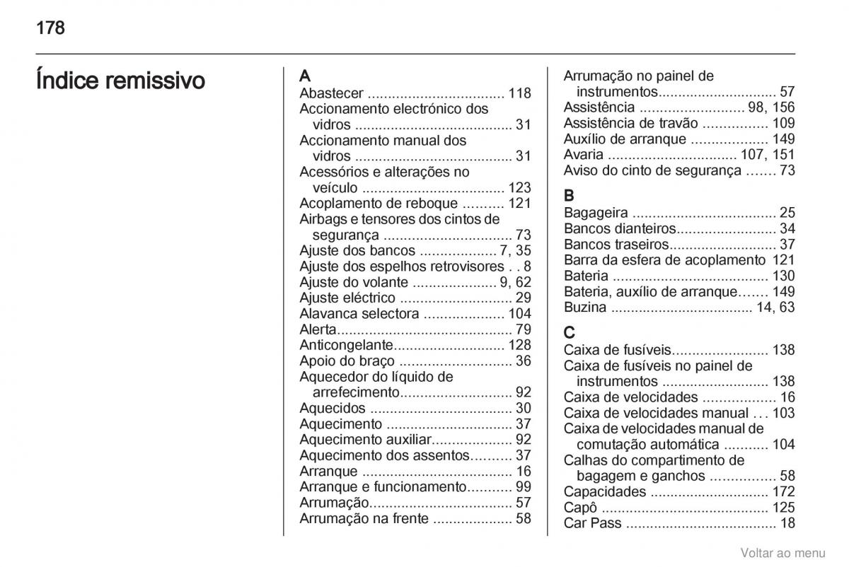 Opel Vivaro I 1 manual del propietario / page 179