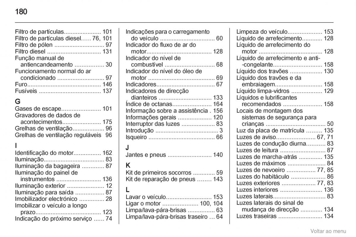 Opel Vivaro I 1 manual del propietario / page 181