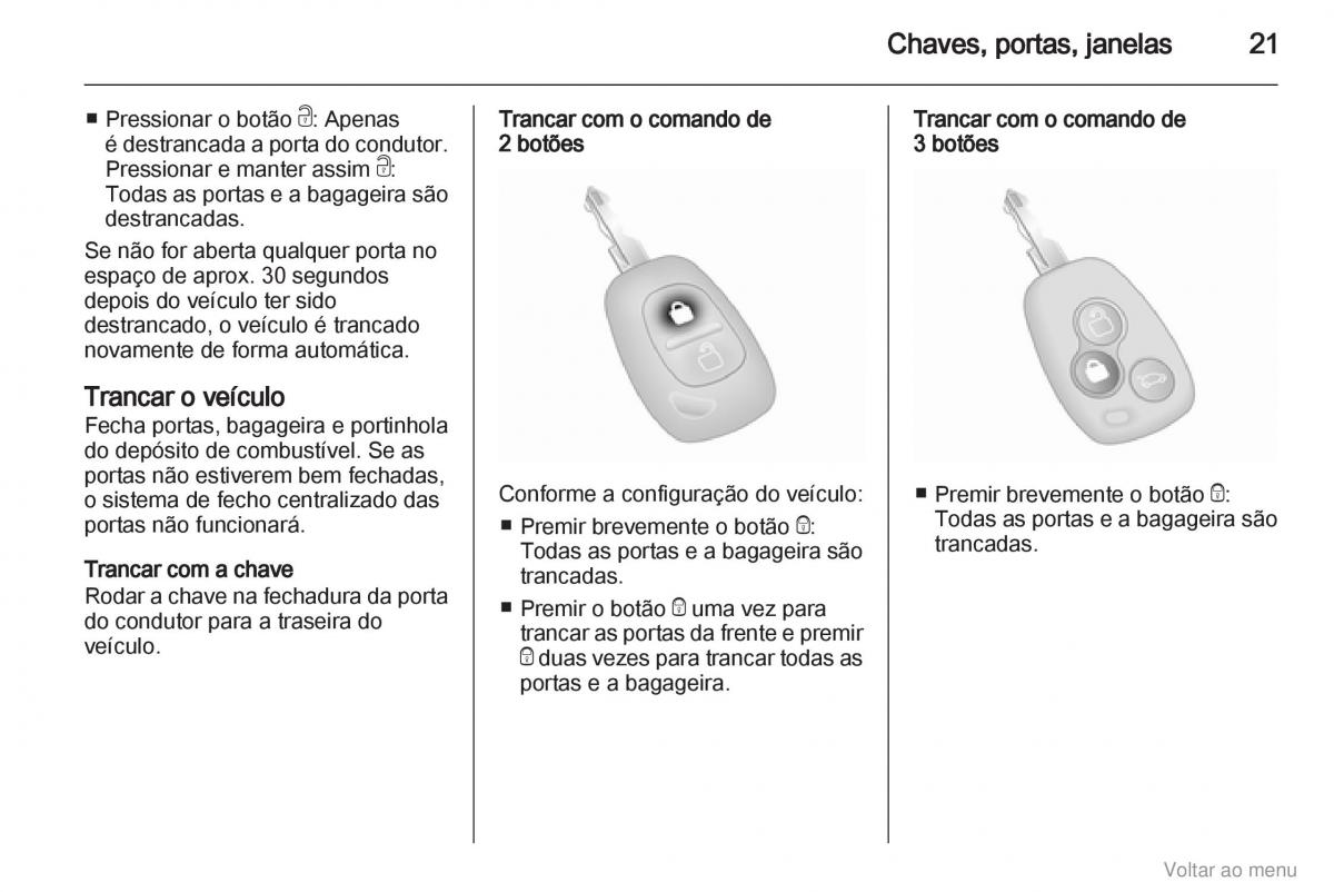 Opel Vivaro I 1 manual del propietario / page 22