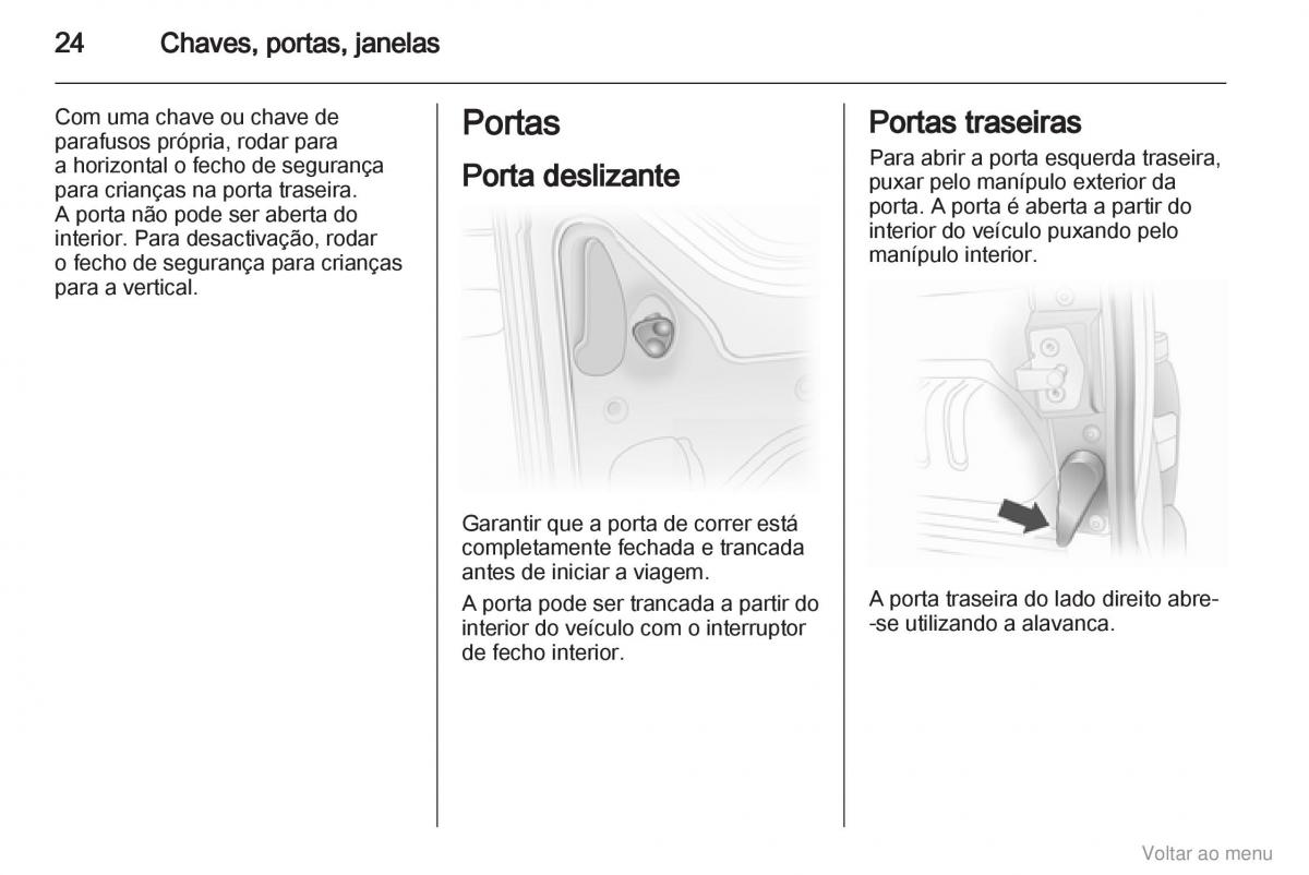 Opel Vivaro I 1 manual del propietario / page 25