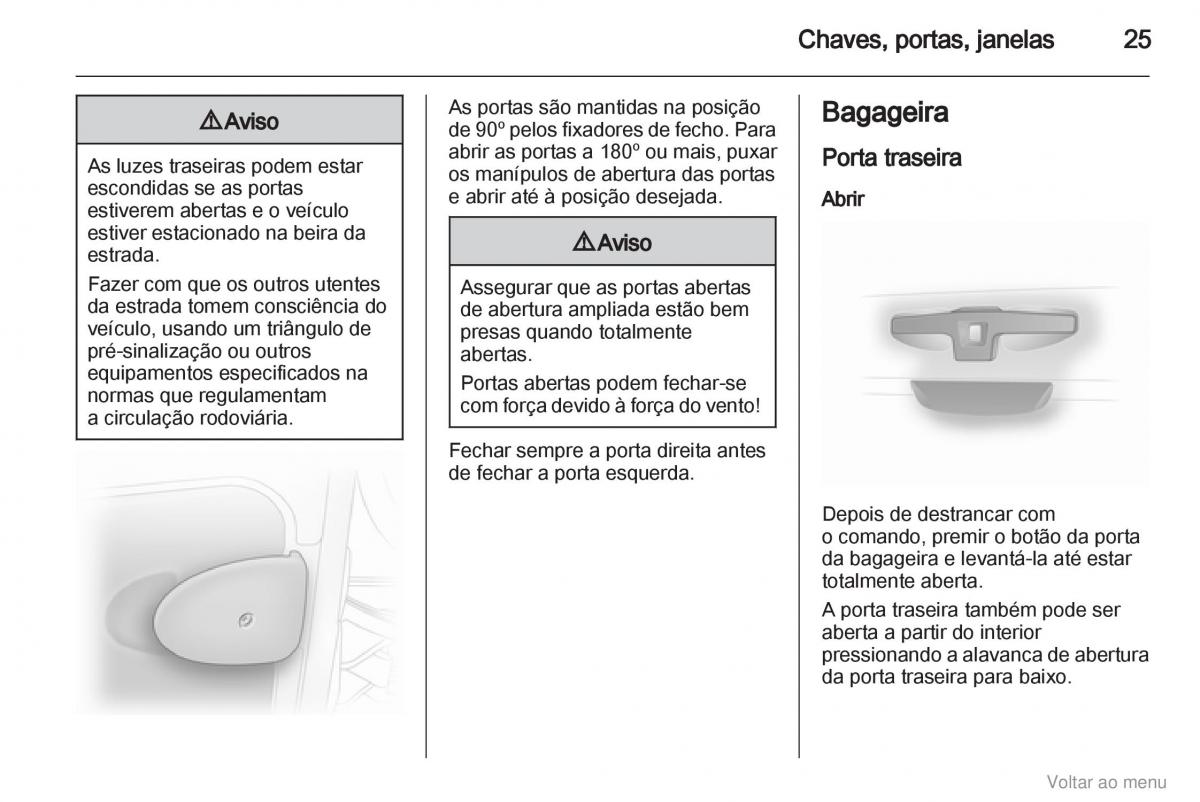 Opel Vivaro I 1 manual del propietario / page 26