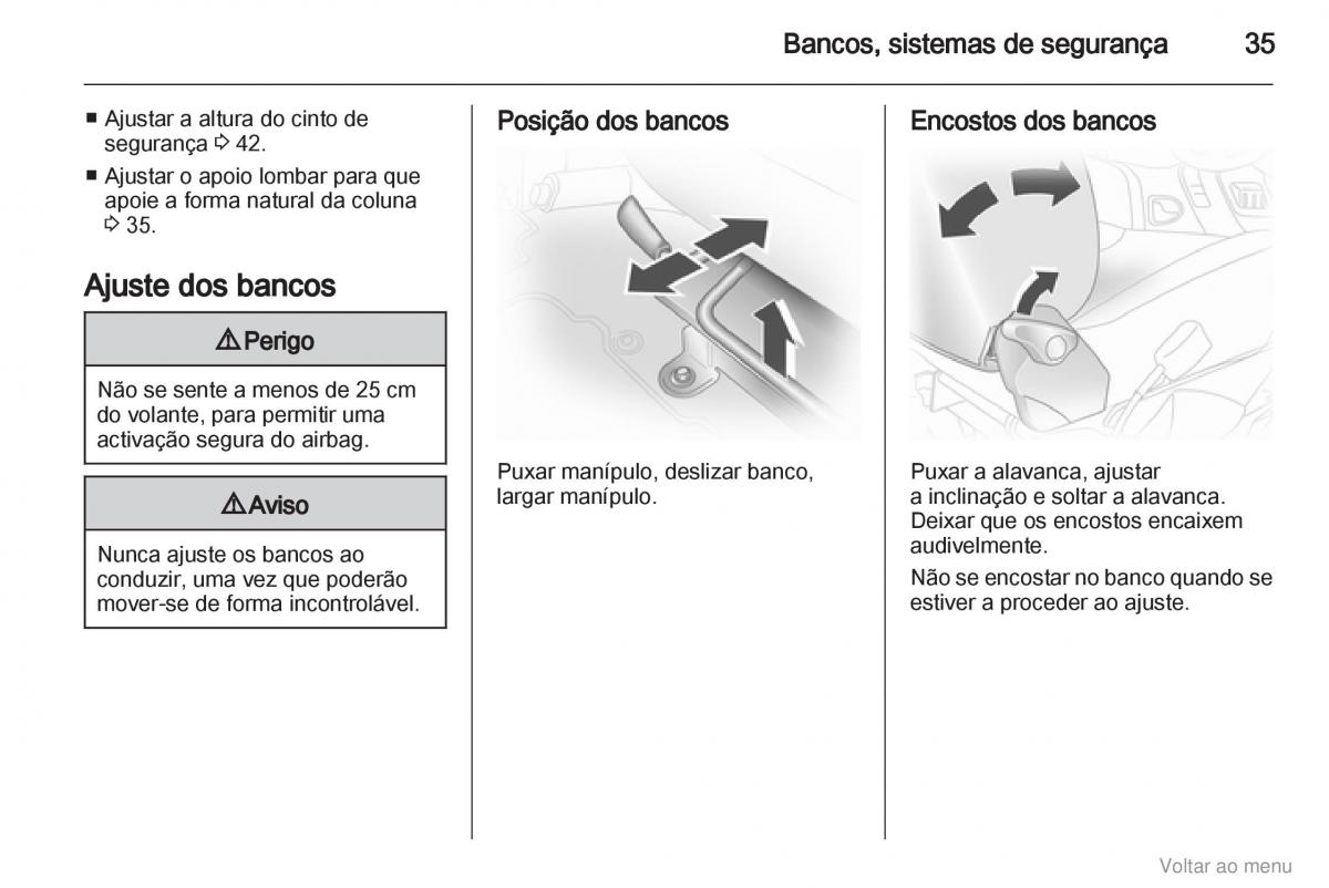 Opel Vivaro I 1 manual del propietario / page 36