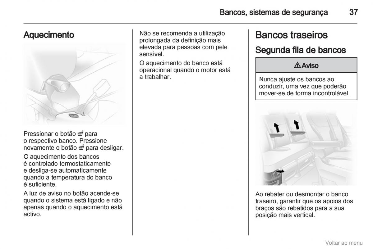 Opel Vivaro I 1 manual del propietario / page 38