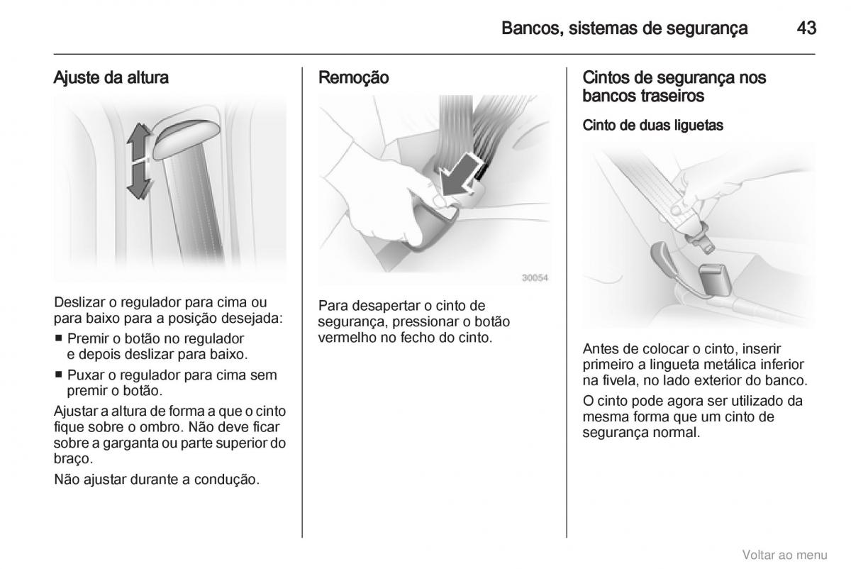 Opel Vivaro I 1 manual del propietario / page 44