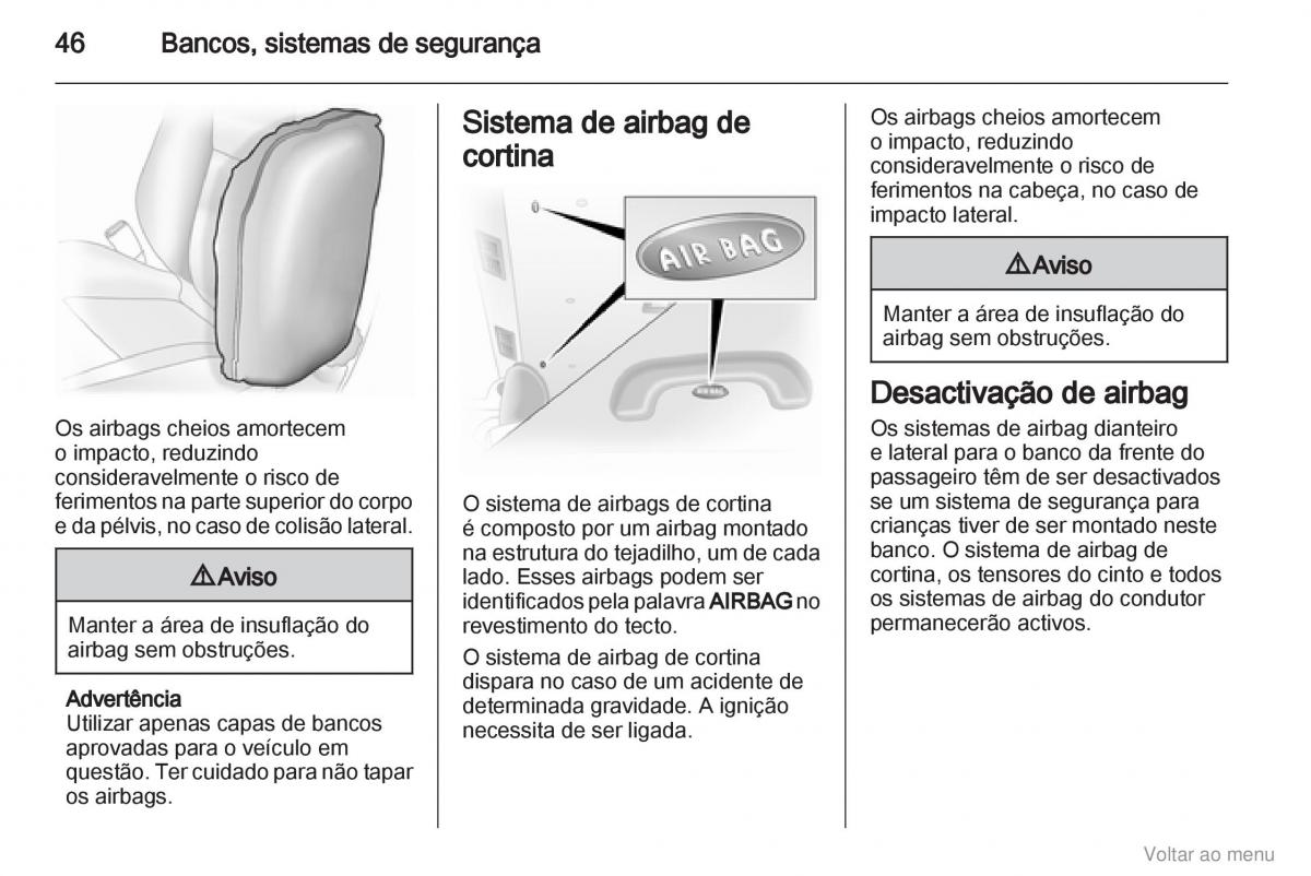 Opel Vivaro I 1 manual del propietario / page 47