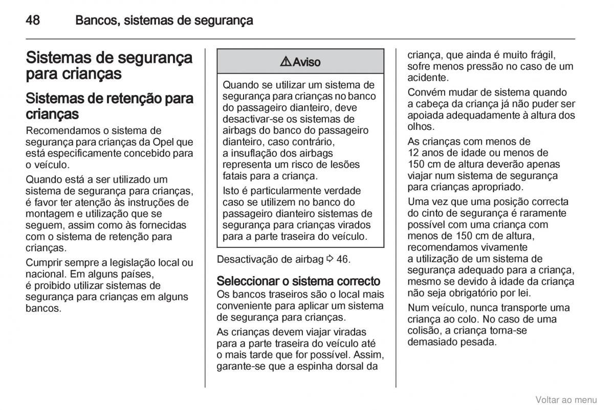 Opel Vivaro I 1 manual del propietario / page 49