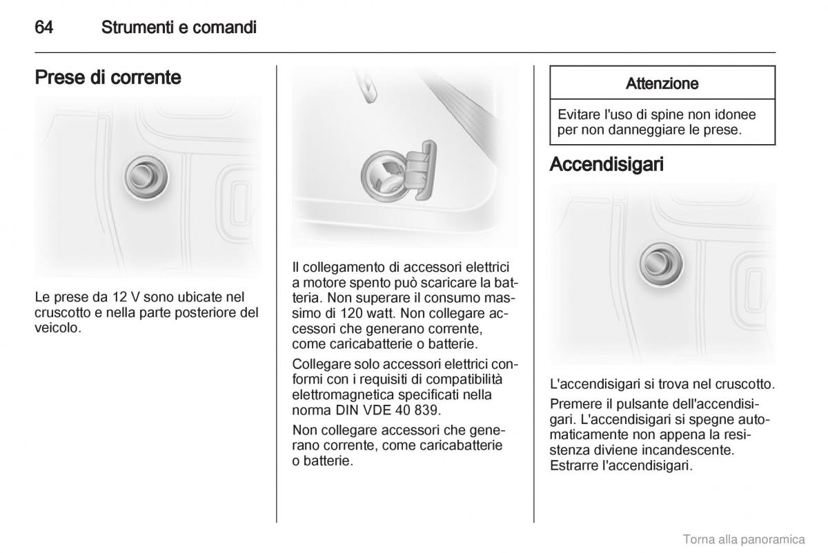 Opel Vivaro I 1 manuale del proprietario / page 65