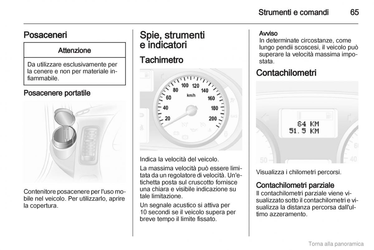 Opel Vivaro I 1 manuale del proprietario / page 66