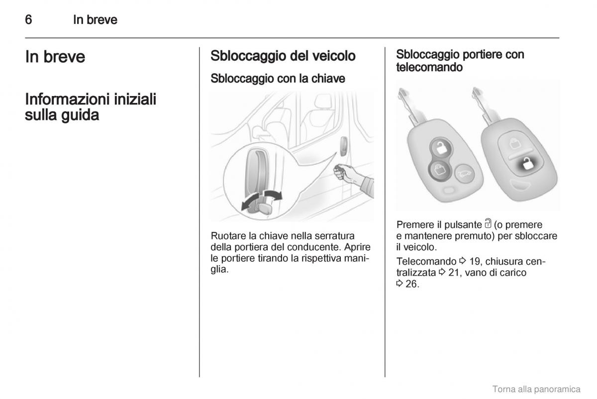 Opel Vivaro I 1 manuale del proprietario / page 7