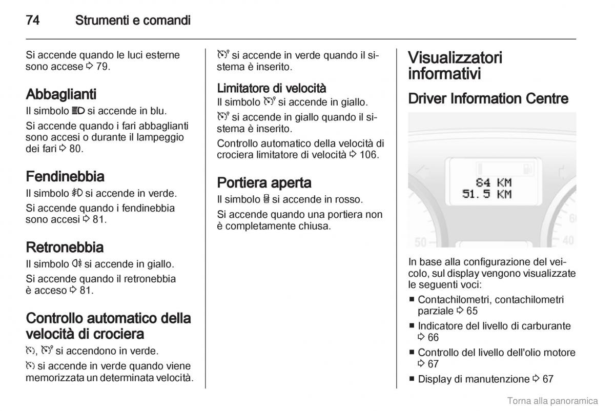 Opel Vivaro I 1 manuale del proprietario / page 75