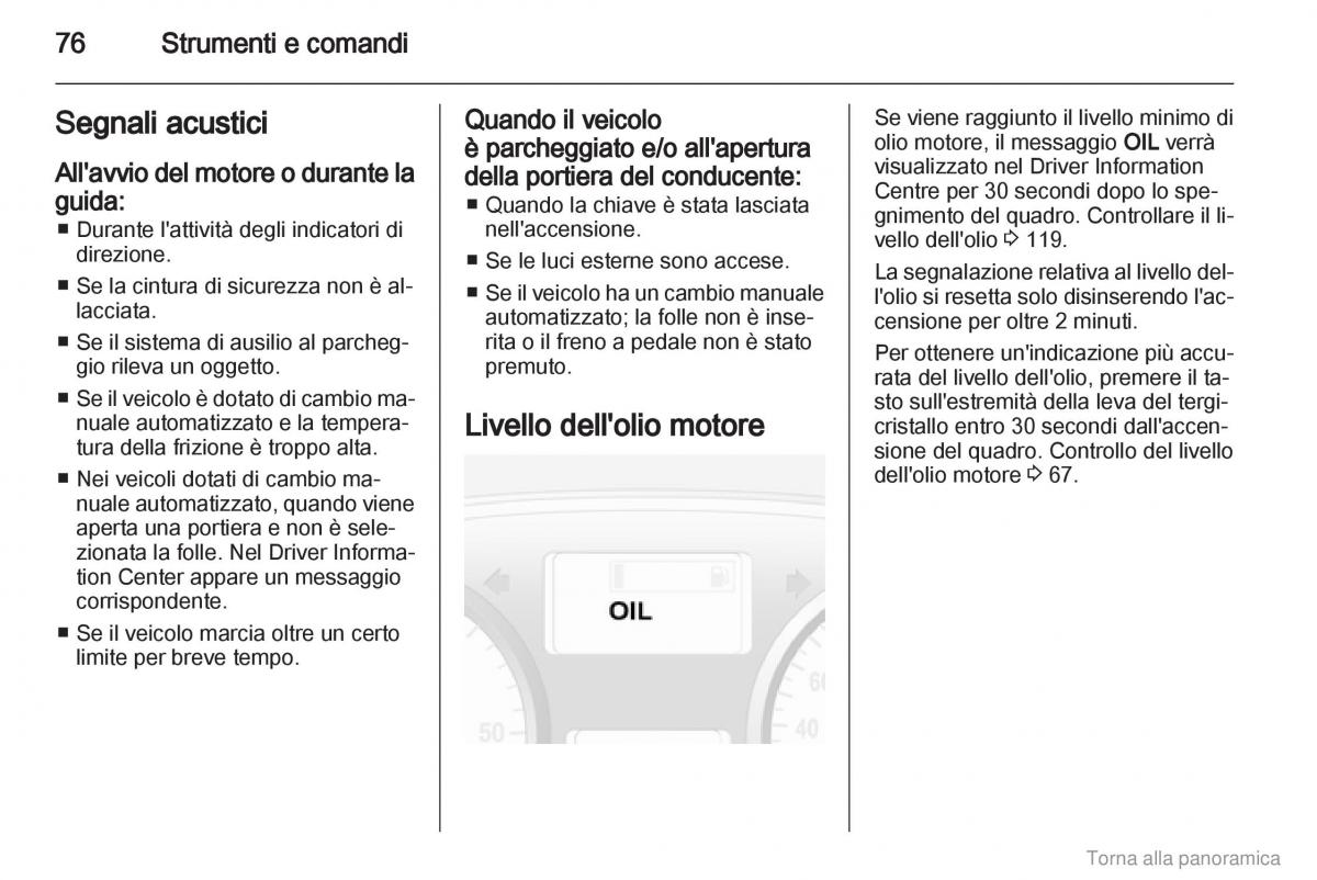 Opel Vivaro I 1 manuale del proprietario / page 77