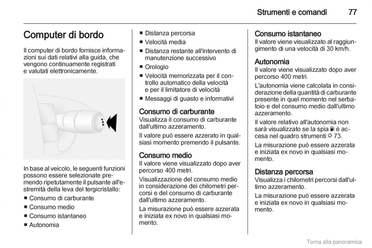 Opel Vivaro I 1 manuale del proprietario / page 78