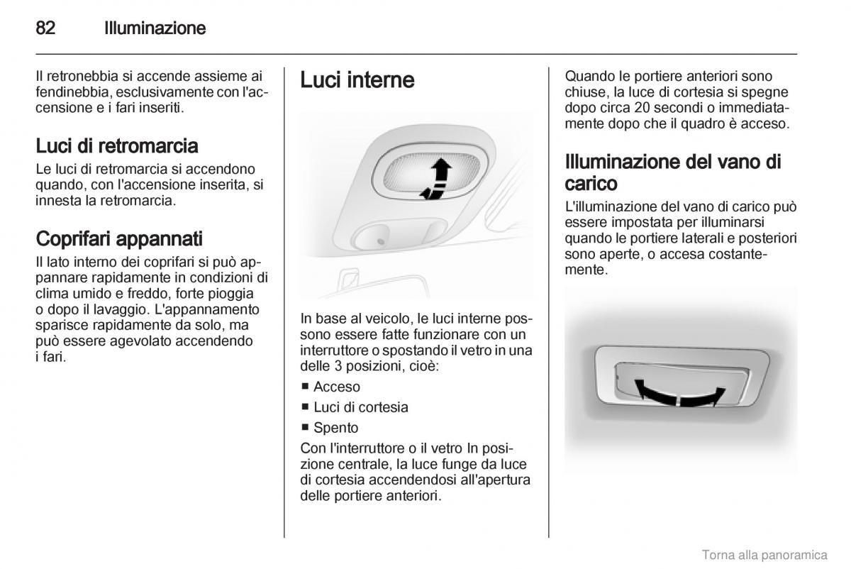 Opel Vivaro I 1 manuale del proprietario / page 83