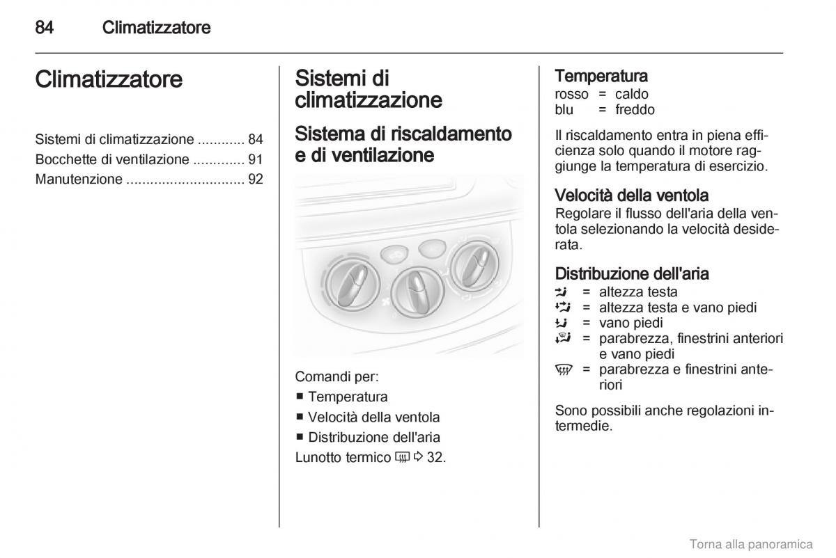 Opel Vivaro I 1 manuale del proprietario / page 85