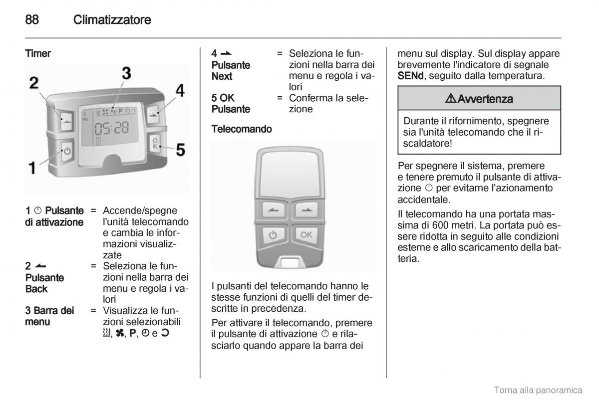 Opel Vivaro I 1 manuale del proprietario / page 89