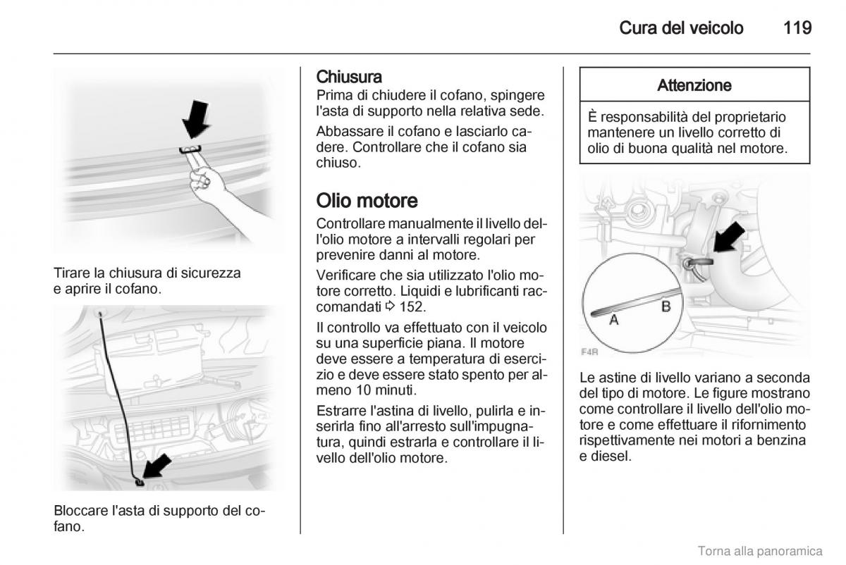 Opel Vivaro I 1 manuale del proprietario / page 120