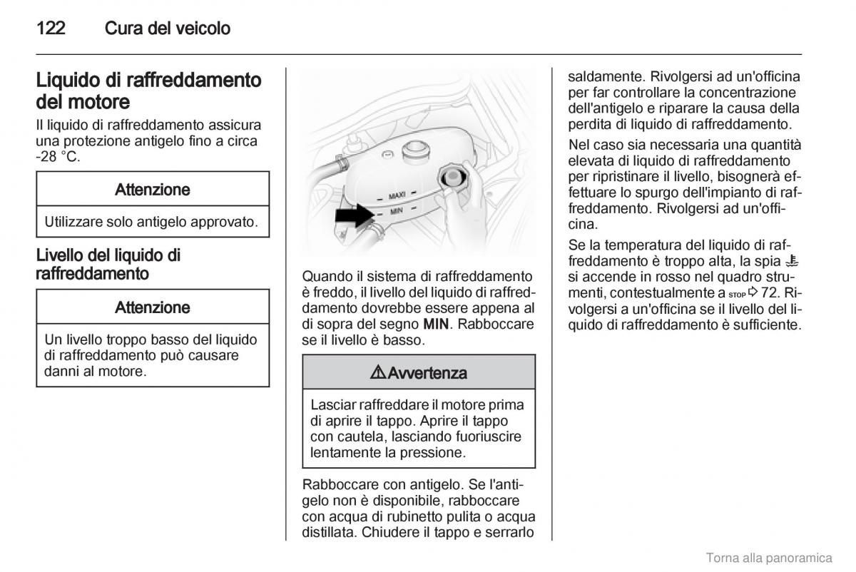 Opel Vivaro I 1 manuale del proprietario / page 123