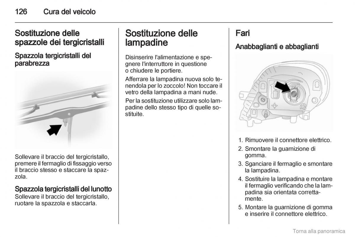 Opel Vivaro I 1 manuale del proprietario / page 127